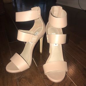 Nude Steve Madden Mira stiletto strappy heel